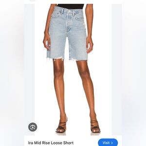 Agolde Ira mid rose loose short